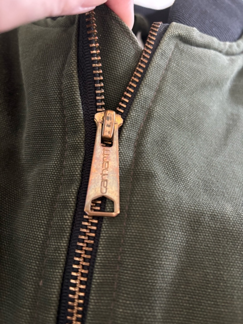 Carhartt Vtg dark green 3xlg men’s nylon insulated vest. VQ184 “1194” date - Picture 8 of 10